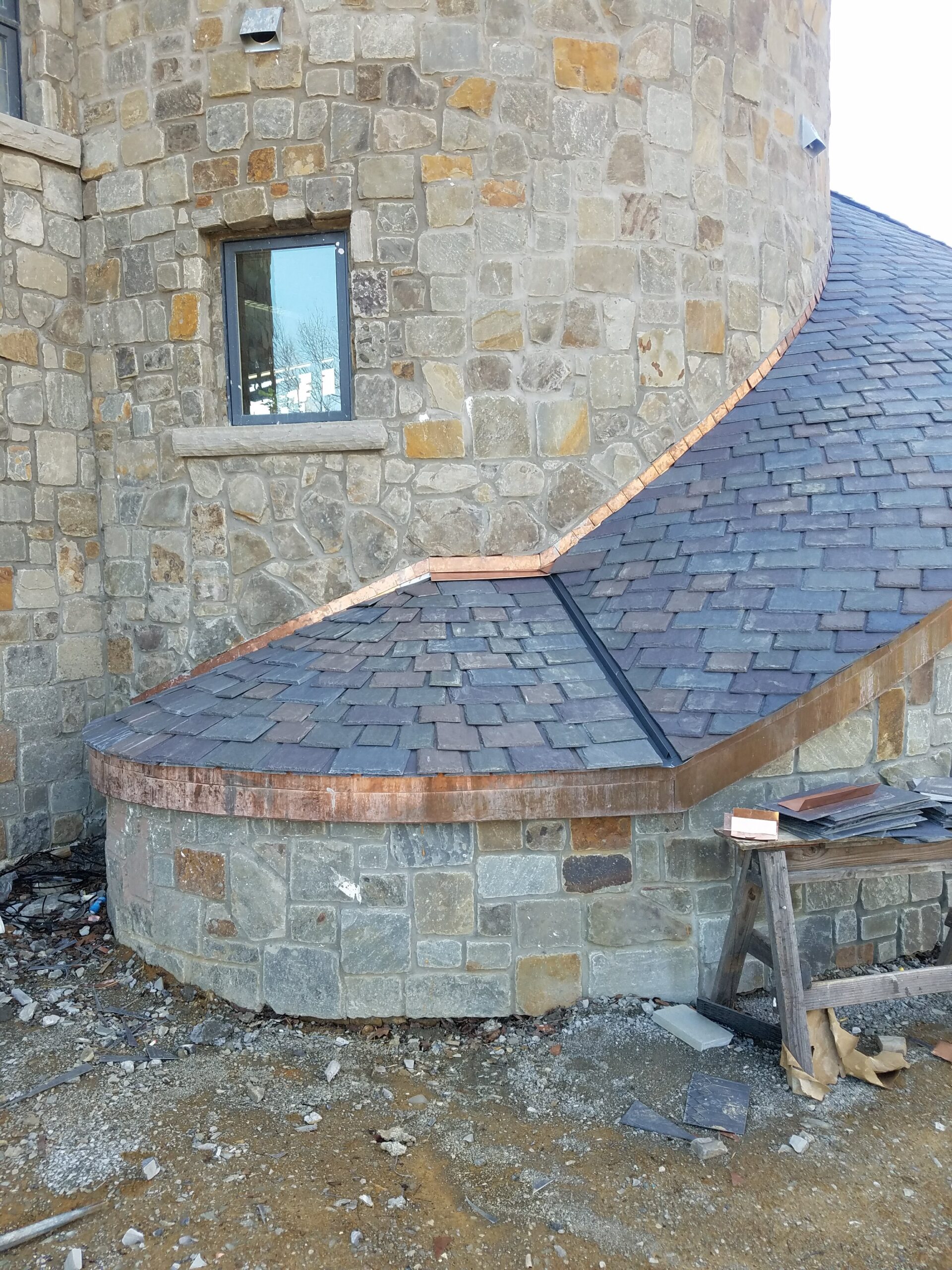 Shingle roofing installation detail