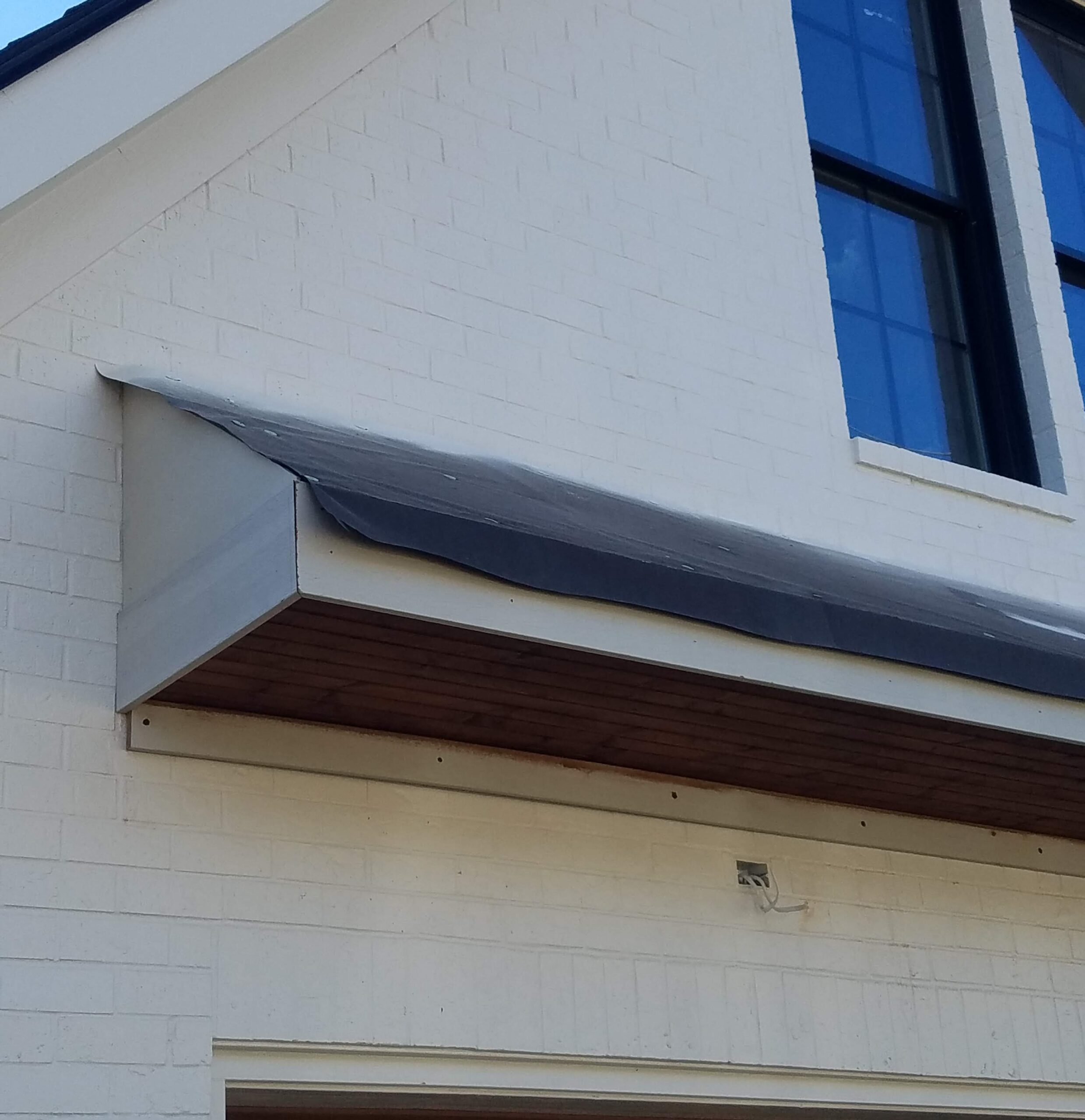 Roof repair work on a residential roof in Chattanooga