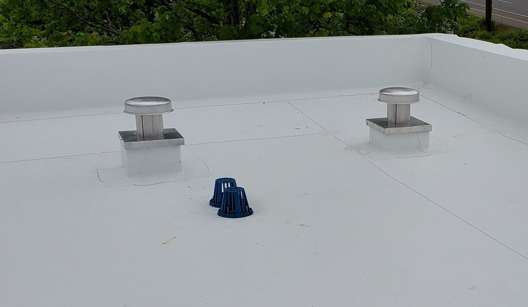 Plumbing vent boots on a roof