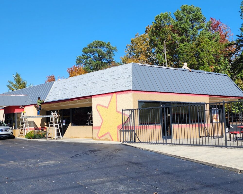 Metal roofing installation detail for Why Choose Metal Roofing section